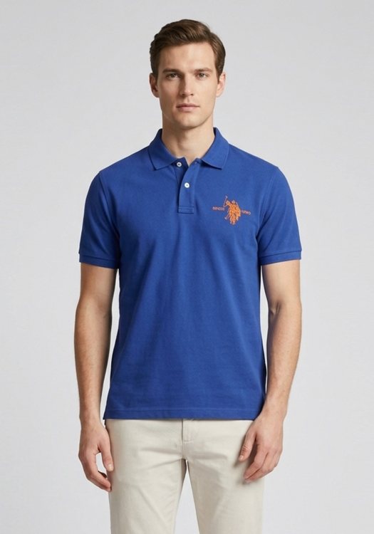 U.S. Polo Assn Μπλούζα Polo - 06508 41029 137 Blue