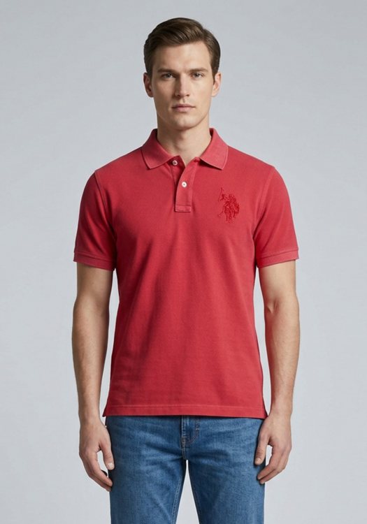 U.S. Polo Assn Μπλούζα Polo - 86586 43414 155 Red