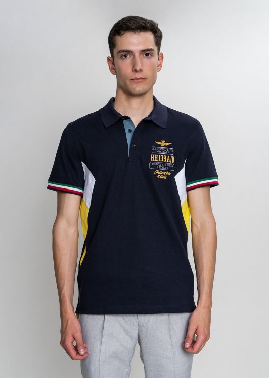 Aeronautica Militare Polo της σειράς 15th Wing - PO1677 08347 Navy