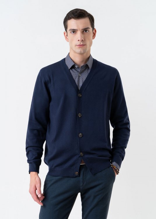 Fynch Hatton Ζακέτα της σειράς Cardigan - 1309 717 690 Navy