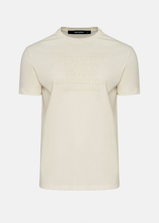 Karl Lagerfeld T Shirt της σειράς Crewneck - 755085 551225 60 Off White