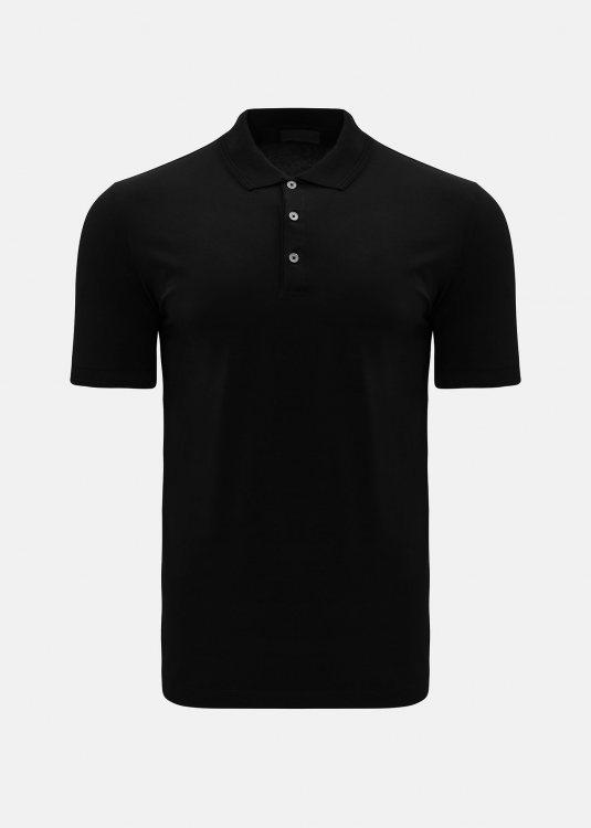 Nino Marini Polo Μπλούζα της σειράς Piqué - 1S300 00170 Black