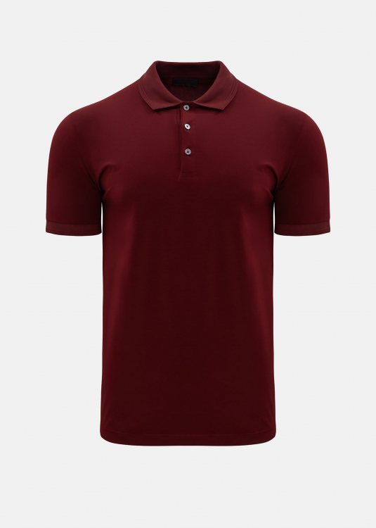 Nino Marini Polo Μπλούζα της σειράς Piqué - 1S300 00315 Bordo