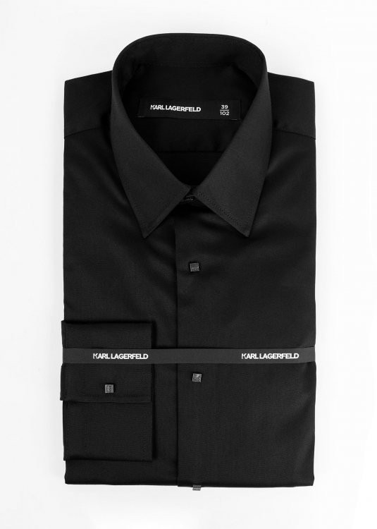 Karl Lagerfeld Πουκάμισο της σειράς Basic - 605000 552602 990 Black