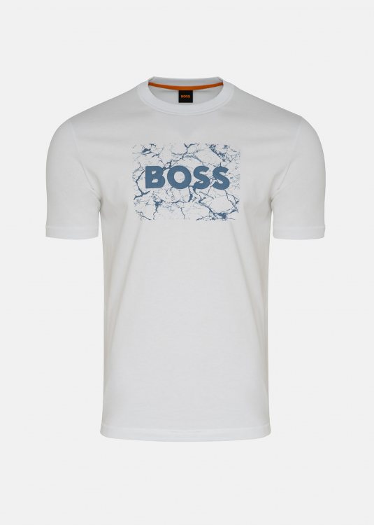 BOSS T Shirt της σειράς Te logospace - 50539186 100 White