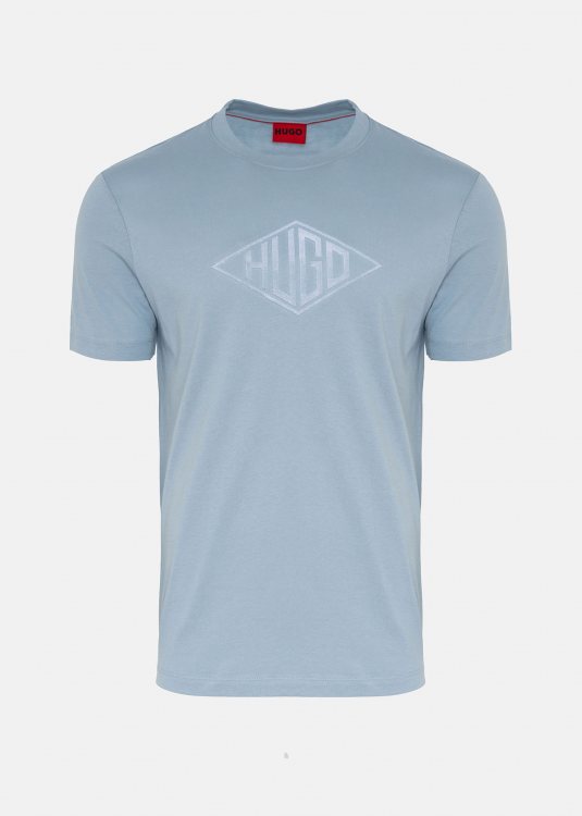 HUGO Κοντομάνικη T-shirt της σειράς Dalendi - 50534934 483 Open Blue