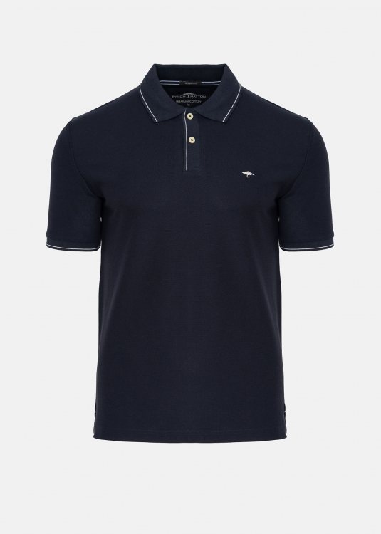 Fynch Hatton Polo Μπλούζα της σειράς Supima - 1503 1702 685 Navy