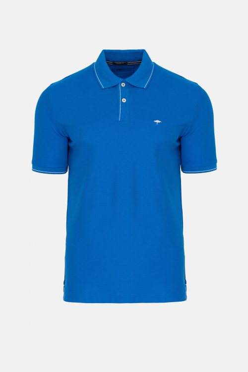 Fynch Hatton Polo Μπλούζα της σειράς Supima - 1503 1702 628 Strong Blue