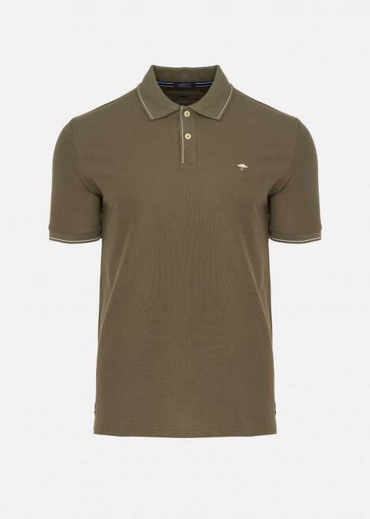 Fynch Hatton Polo Μπλούζα της σειράς Supima - 1503 1702 719 Dark Khaki