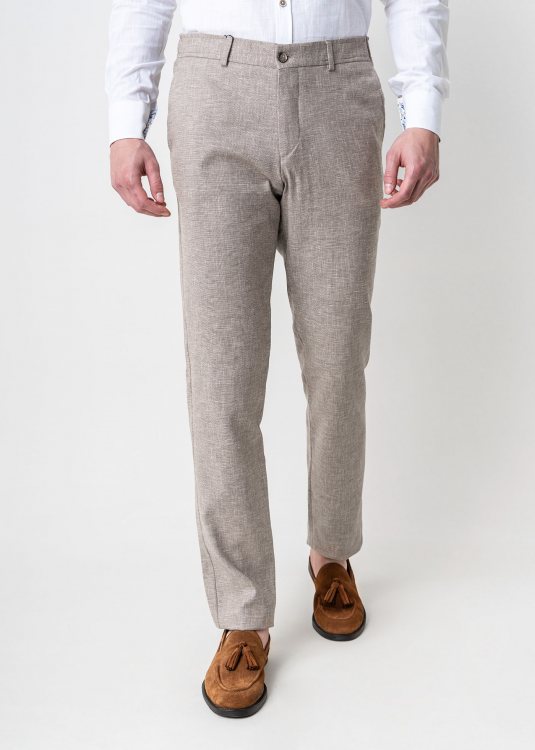 Guy Laroche Παντελόνι της σειράς Linen - GLDS12722 2088 1 Sand