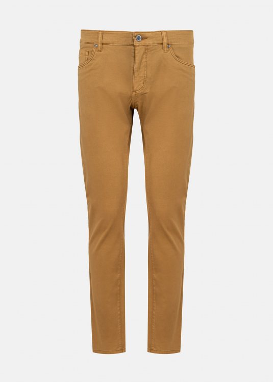Fynch Hatton Υφασμάτινο Παντελόνι της σειράς Chino - 1314 2807 843 Camel