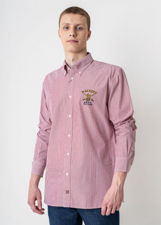 Hackett Πουκάμισο της σειράς Stripe  - HM300262 8AN White Red