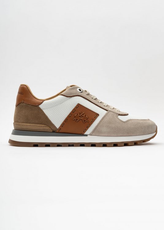 La Martina Trainers της σειράς Suede - LFM241.071.4080 Brown