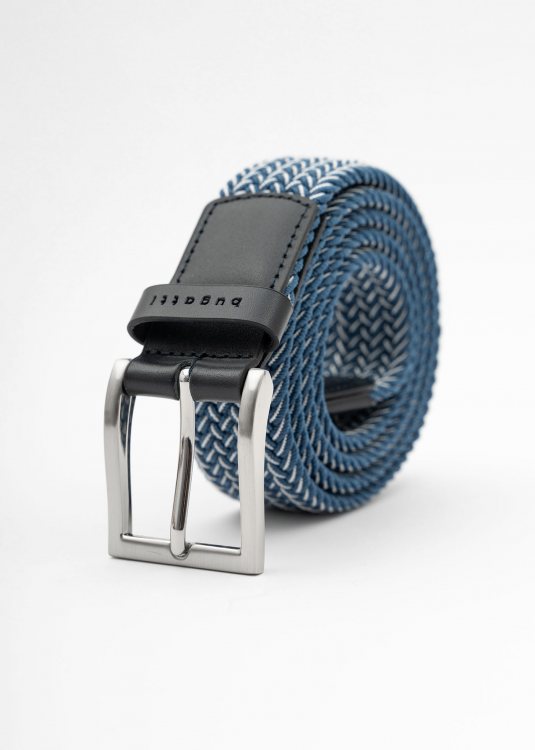 Bugatti Ζώνη της σειράς Braided - 1761 506 Steel Blue