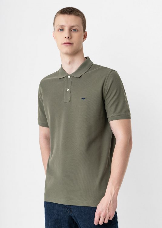 Fynch Hatton Polo Μπλούζα της σειράς Supima Cotton - 1413 1700 701 Dusty Olive