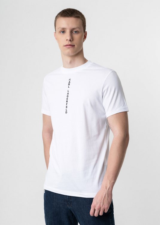 Karl Lagerfeld T Shirt της σειράς Crewneck - 755058 542224 10 White