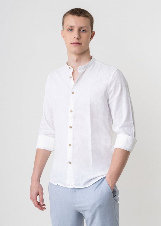 Hamaki Ho Λινό Πουκάμισο της σειράς Linen - CE1258H White