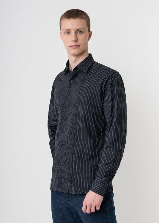 Karl Lagerfeld Πουκάμισο της σειράς Stripe - 61609 20755 60 Black