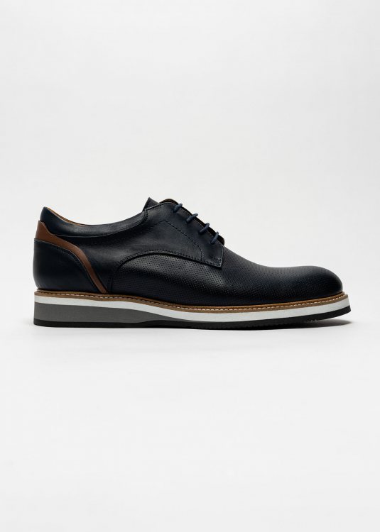 Alessandro Rossi Δερμάτινα Παπούτσια της σειράς Derby - AR51213 Navy