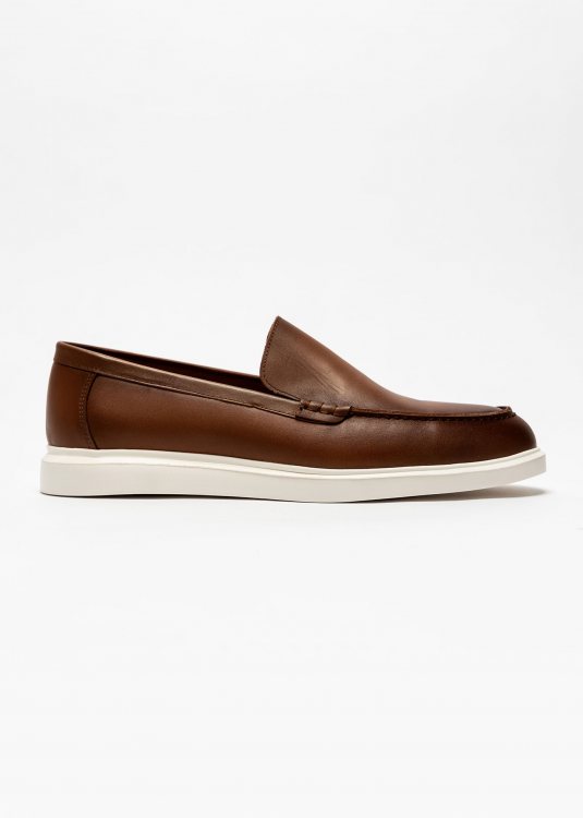 Alessandro Rossi Δερμάτινα Loafer της σειράς Model - AR51405 Taba