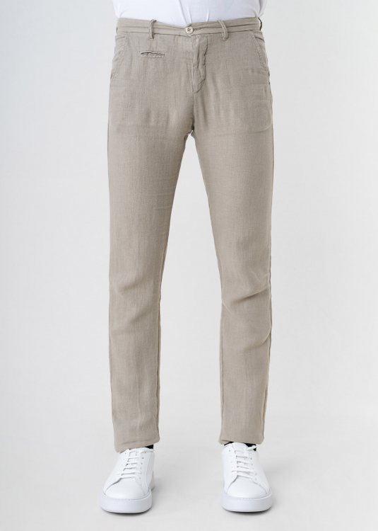 Uniform Παντελόνι της σειράς Linen - 7-UM0057.162.XC.051 Taupe