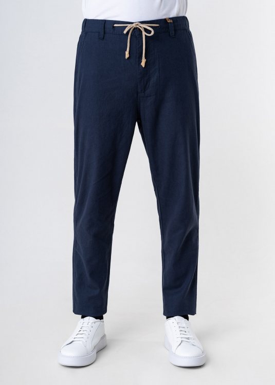 Hamaki Ho Λινό Παντελόνι της σειράς Linen - PSE1698H Blue