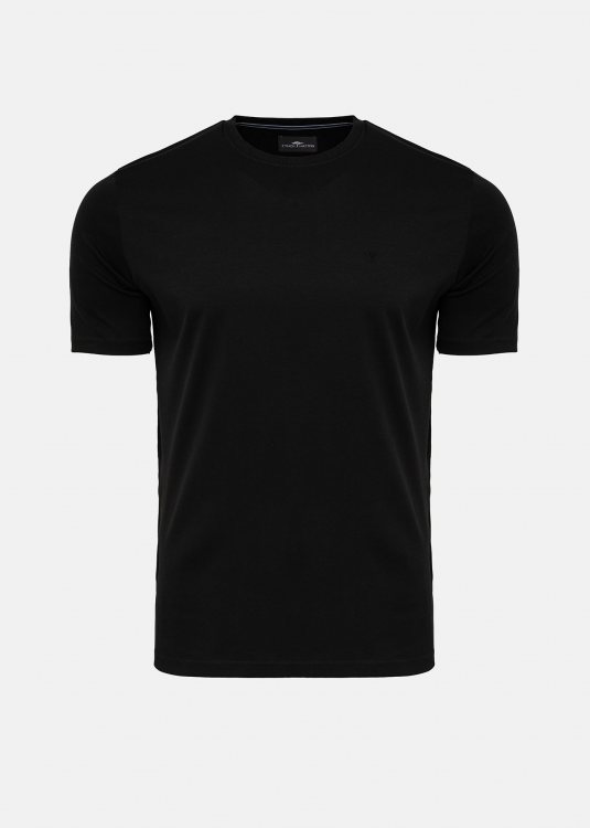 Fynch Hatton T Shirt της σειράς Mercerized - 1504 1322 999 Black