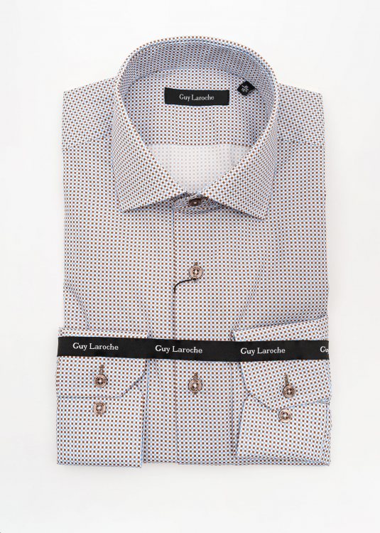 Guy Laroche Πουκάμισο της σειράς Print - GLDS18713 CL 5 Brown