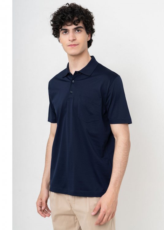 Nino Marini Polo Μπλούζα της σειράς Basic - XININ82300 00235 Blue