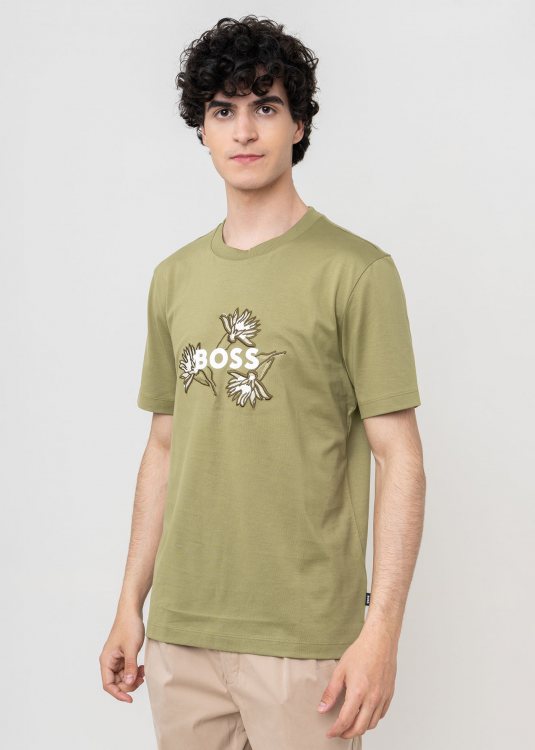BOSS Κοντομάνικη T-shirt της σειράς Thompson 121 - 50536796 311 Medium Green