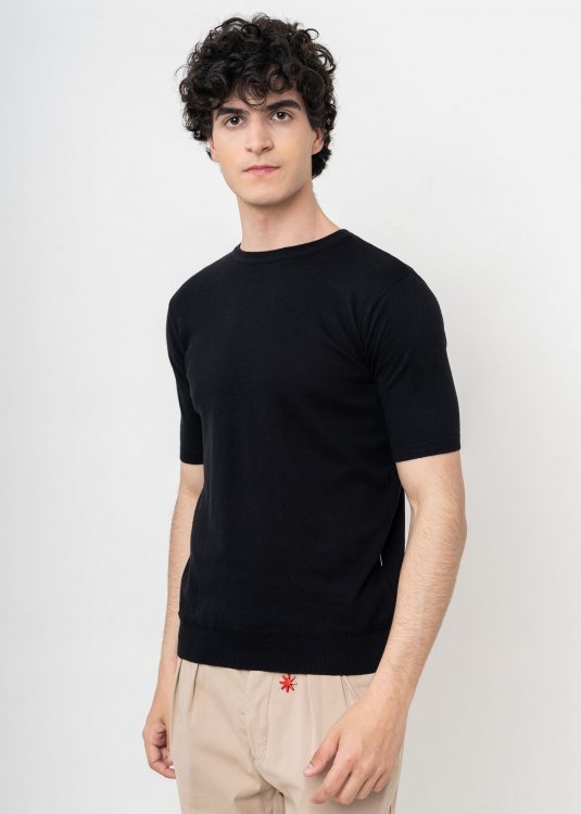 Hamaki Ho Μπλούζα της σειράς Knit - ME3135H Black