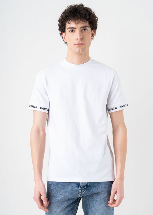 Karl Lagerfeld T Shirt της σειράς Crewneck - 755023 542221 10 White