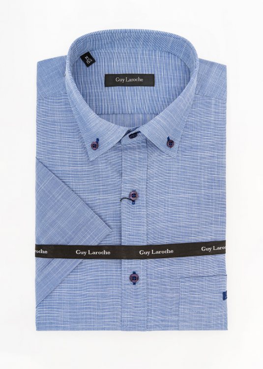 Guy Laroche Πουκάμισο της σειράς Micropattern - GL2318232 BDSS 5 Blue