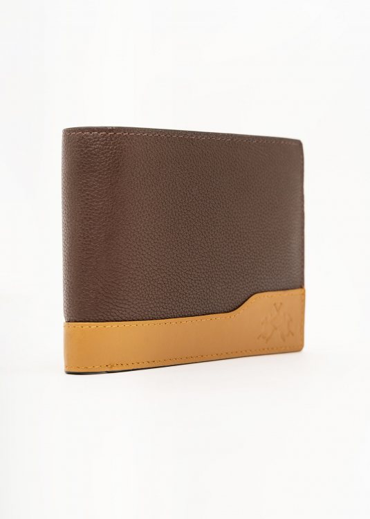 La Martina Πορτοφόλι της σειράς Wallet - LMPU01219M Brown
