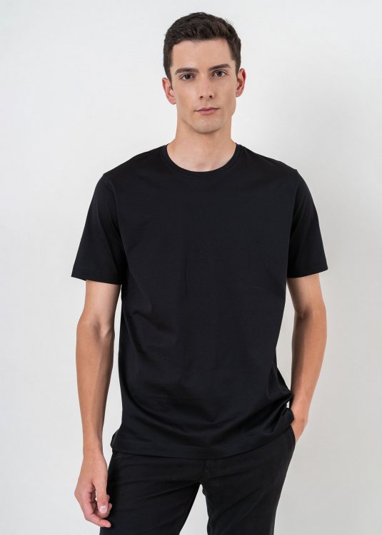 Nino Marini T Shirt της σειράς Basic - 82100 750130 045 Black