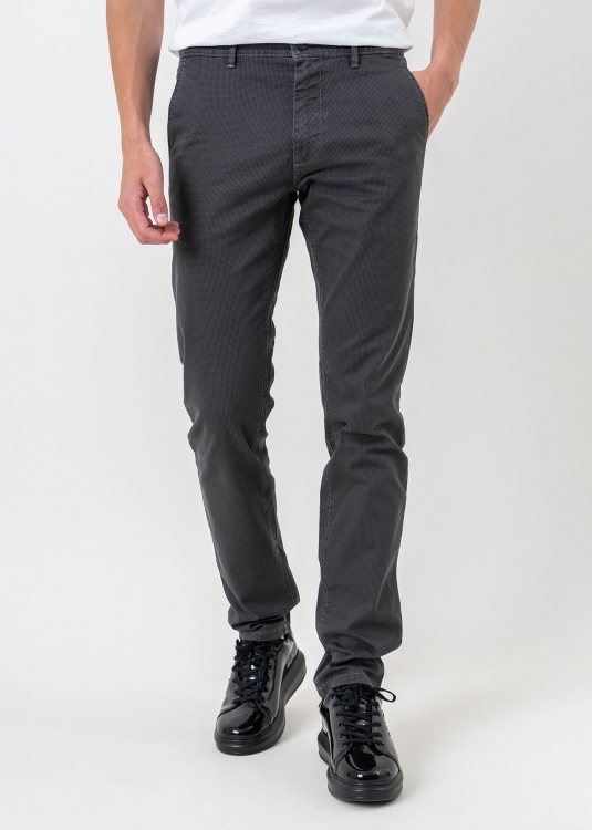 BOSS Υφασμάτινο Παντελόνι της σειράς Chino - 50494351 022 Dark Grey