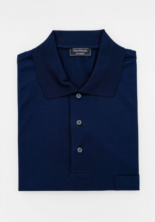 Nino Marini Polo Μπλούζα της σειράς Piqué - 82300 00230 Blue