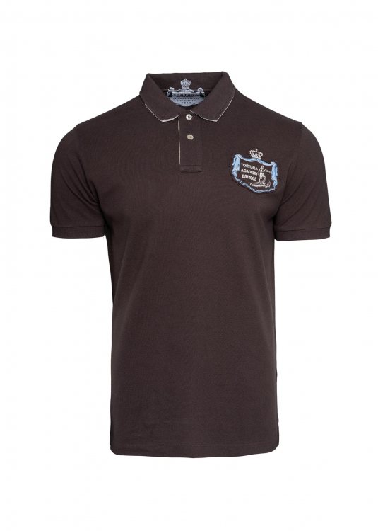 La Tortuga Pique Polo μπλούζα σε Regular γραμμή - 10E6100U415SE01 7805 Marrone