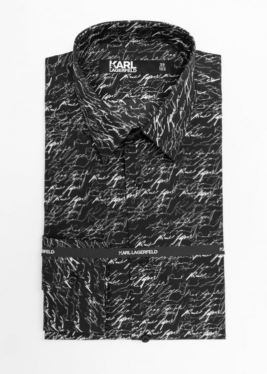 Karl Lagerfeld Πουκάμισο της σειράς Logo - 605000 534677 991 Black