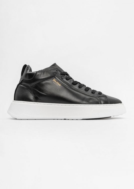 BOSS Δερμάτινα Sneakers της σειράς Sport - U323 Black Burn