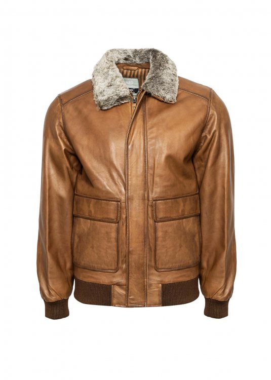 Heeli Bomber Jacket της σειράς Prime Wax - LTG533 Light Brown