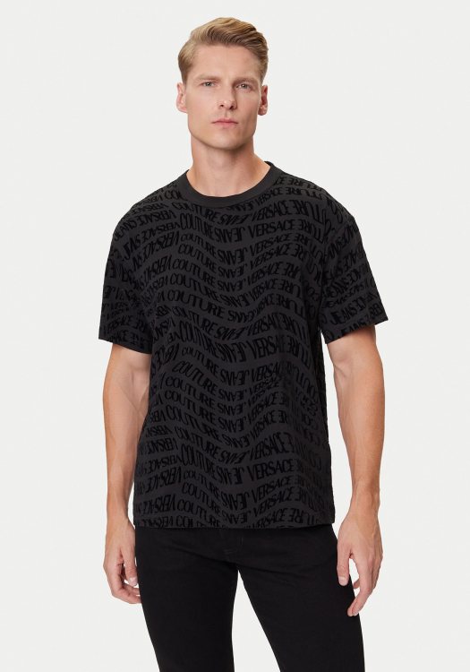 Versace Jeans Couture Μπλούζα της σειράς Liquify - 79GAH6R0 79UP601 899 Black