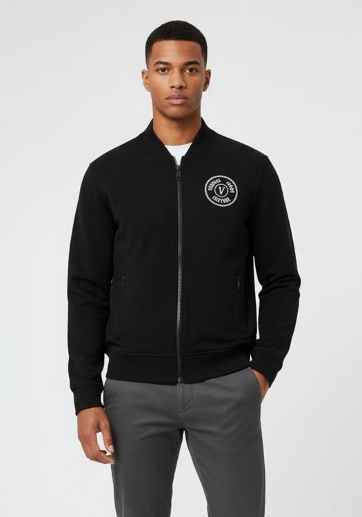 Versace Jeans Couture Ζακέτα της σειράς Fleece - 77GAIT04 899 Black