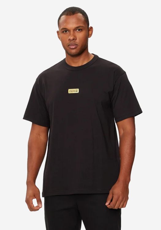 Versace Jeans Couture Μπλούζα της σειράς Placket - 78GAHT08 78UP601 G89 Black