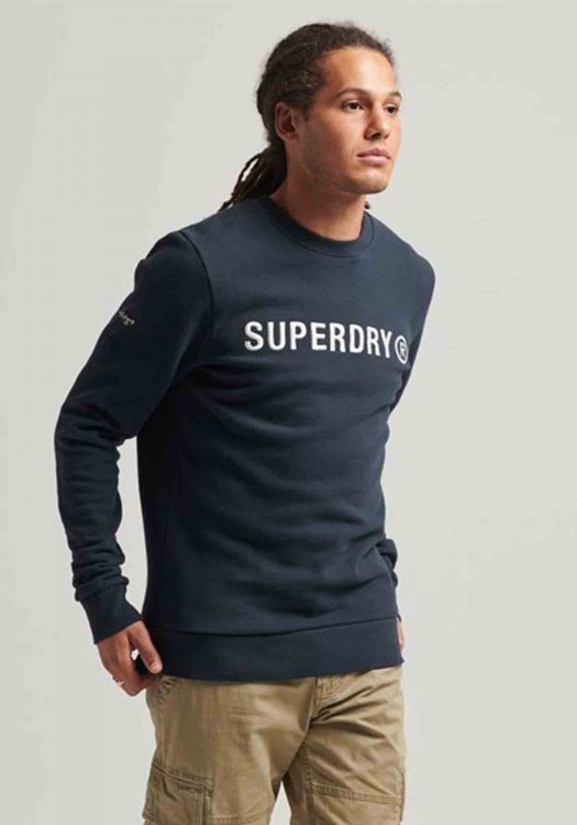 Superdry Φούτερ της σειράς Vintage - M2012058A 09S Nautical Navy