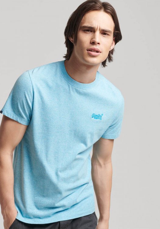 Superdry Κοντομάνικη Μπλούζα της σειράς Vintage Logo - M1011245A 5WW Turquoise Sea Grit