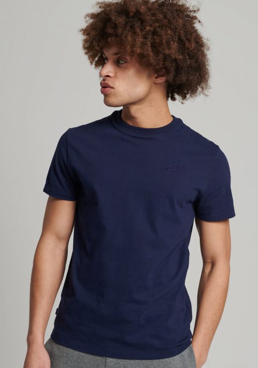 Superdry  Κοντομάνικη Μπλούζα της σειράς Vintage Logo - M1011245A 6GS Rich Navy Navy