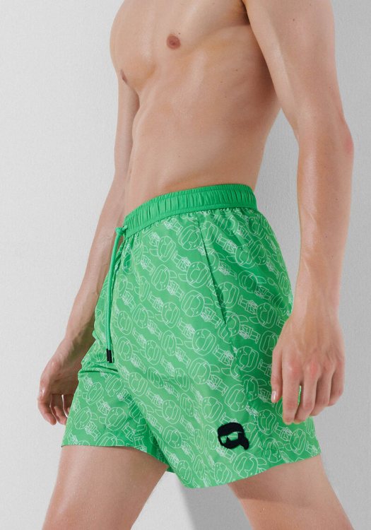 Karl Lagerfeld Μαγιό της σειράς KARL Ikonik - 230M2212 Q62 Light Green