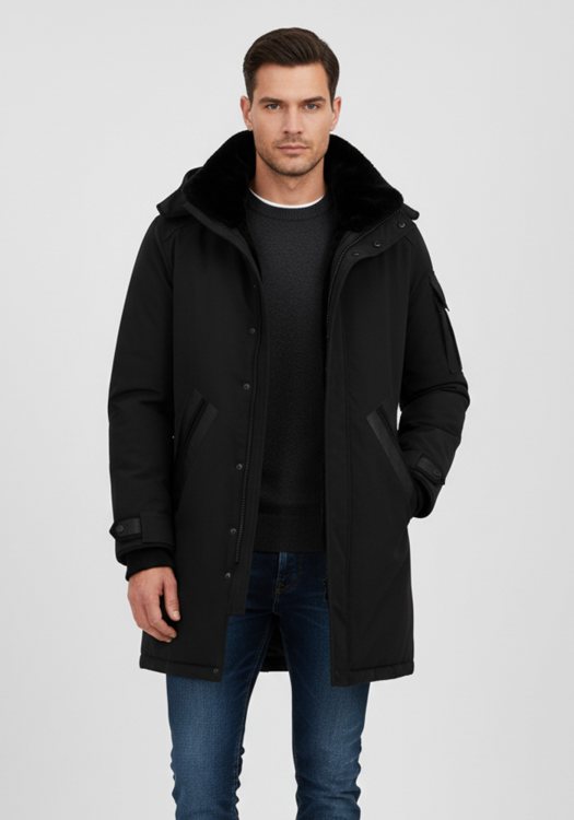 Wellensteyn Μπουφάν της σειράς Ocean - OCEPA 870 Black