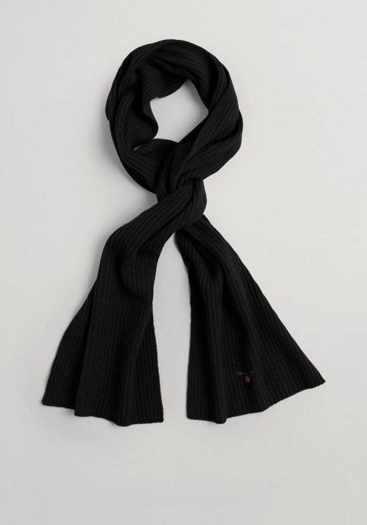 GANT Κασκόλ της σειράς Wool Knit - 9920002 005 Black